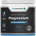 Biosphere Magnesium Powder 300g - Lemon Lime  - Optimal Absorption
