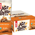 CLIF Nut Butter Bar - Organic Snack Bars - Peanut Butter - Organic - Plant Protein - Non-GMO (1.76 Ounce Protein Snack Bars, 12 Count)