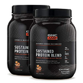 GNC AMP Sustained Protein Blend | Targeted Muscle Building and Exercise Formula | 4 Protein Sources with Rapid & Sustained Release | Gluten Free | Cinnamon Toast | 56 Servings