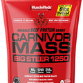 MuscleMeds Carnivor Mass Chocolate Big Steer 1250 Bucket, 15 Lb