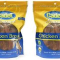 (2) bags Cadet Gourmet 01306 14 oz Chicken Breast Healthy Natural Dog Treats