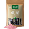 FeelGood Organic Superfoods Acai Powder, Vegan, Non-GMO, Gluten Free, Antioxidant for Acai Berry Tea, Acai Bowls, and Acai Smoothies, 4 oz