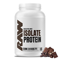RAW Whey Isolate Protein Powder, Dark Chocolate - 100% Grass-Fed Sports Nutrition Protein Powder for Muscle Growth & Recovery - Low-Fat, Low Carb, Naturally Flavored & Sweetened - 25 Servings