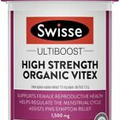 Swisse Ultiboost Vitex 1500mg Organic High Strength 60 Tabs