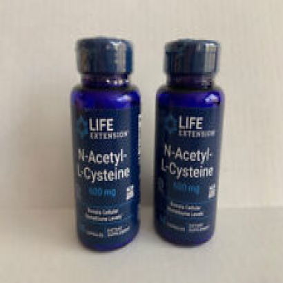 Life Extension, N-Acetyl-L-Cysteine, 600 mg,60 Capsules 2 Factory sealed bottles