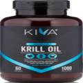Kiva Antarctic Krill Oil (HIGH PURITY) 1000mg with Astaxanthin, Omega-3, DHA,EPA