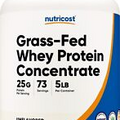 Nutricost Grass-Fed Whey Protein Concentrate (Unflavored) 5LBS