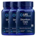 Life Extension Strontium, 750 mg, 90 Vegetarian Capsules  ( 3 Bottles )
