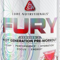 Core Nutritionals Fury V2: Pre-Workout Powder to Maximize Performance in The Gym W/Zum-XR® Caffeine, L-CItruline, and Alpha GPC (40 Scoops) (Strawberry Colada)