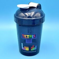 G Fuel Tetris Blast Tetrimino Translucent Navy Blue Shaker Cup 16oz Mixer Bottle