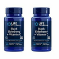 Life Extension Black Elderberry + Vitamin C - Immune System Support 2 pack