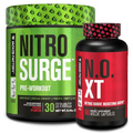 Jacked Factory Nitrosurge Pre-Workout in Fruit Punch & N.O. XT Nitric Oxide Booster for Men & Women