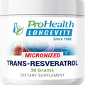 Longevity Micronized Trans Resveratrol Powder 30 Grams - 98% Pure Pharmaceutical