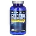 BodyTech 100 Pure Creatine Monohydrate 2250 MG Supports Muscle Strength Mass, 100 Servings (300 Capsules)