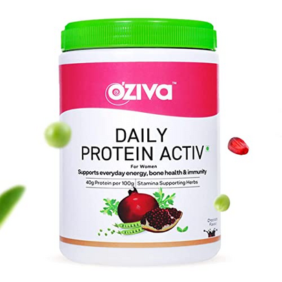 Kavir Daily Protein Activ for Women | Best Protein Powder for Women with 120g Protein, Probiotics, Shatavari for Increased Energy Levels, Bone Health and Hormonal Balance (Chocolate 300 g)