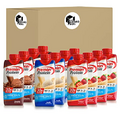 Premier Protein High Protein Shake, Chocolate, Vanilla and Strawberry Cream Variety pack, 11 Fl oz. 4 of each flavor (12 Pack) in The Award Box