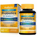 NewRhythm Probiotics 50 Billion CFU 20 Strains, 60 Veggie caps, Targeted Release