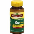 NATURE MADE Vitamin B12, 1000 mcg, Micro-Lozenges, Cherry, Value Size, 50.0 CT