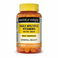 Mason Natural Daily Multiple Vitamins with Iron, Vitamins A, C, D, E, B1, B2, B3