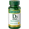 Nature's Bounty Vitamin D3 10000 IU Supplement Supports Bone Health Immune 72 CT