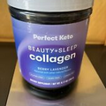 Perfect Keto Beauty+Sleep Collagen Powder - Lavender Berry 1/24 Exp -New Sealed