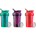 BlenderBottle Classic V2 Shaker Bottle Perfect for Protein Shakes and Pre Workout, 20-Ounce (3-Pack) Red, Green, and Plum