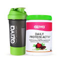 Kavir Daily Protein Activ for Women, for Better Energy, Bone Health & Hormonal Balance, with Clean Protein, Tulsi, & Probiotics for Better Protein Absorption (Chocolate, 300g + Green Shaker)