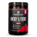 Wilderness Athlete - Energy & Focus | Energy Pre Workout for Women & Men - Energy Powder Drink Mix with Natural Caffeine - Low-Carb, Zero Sugar Workout Powder - 30 Serving Tub (Cherry Limeade)