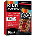 KIND Energy Bar, Dark Chocolate Peanut Butter, Gluten Free, Low Glycemic, 30-Ct