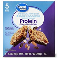 Great Value Peanut, Almond & Dark Chocolate Protein Chewy Granola Bars, 7 oz