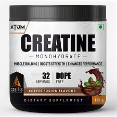 AS-IT-IS ATOM Creatine Monohydrate 100g - 32 Servings | Dope Free  coffee fusion