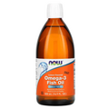 NOW FOODS Lemon Flavored Omega-3 Fish Oil 500ml FREE SHIPPING