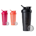 BlenderBottle Classic Shaker Bottle Perfect for Protein Shakes and Pre Workout, 28-Ounce (2 Pack) & Classic Shaker Bottle Perfect for Protein Shakes and Pre Workout, 28-Ounce, Black