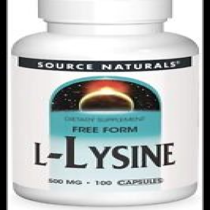 Source Naturals L-Lysine Free Form Amino Acid Supplement Supports 100 Capsules