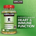 Kirkland Signature VITAMIN E 180 mg (400IU) 500 Softgels EXP 09/2026