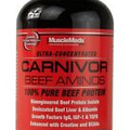MuscleMeds Carnivor BEEF AMINOS 100% Pure Beef Protein 300 Tablets