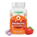 VitaWorks Kids Probiotics 5 Billion CFU, Digestive Health, 60 Chewables