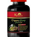 hemp oil caplets, ORGANIC HEMP SEED OIL 1400mg, vegan protein source 1B