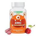 VitaWorks Kids Zinc 15mg, Dietary Supplement for Immune Support, 120 Chewables