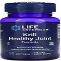 Life Extension Krill Healthy Joint Formula 30gels Hyaluronic Acid/Astaxanthin