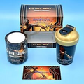 G Fuel Spider-Man No Way Home Black Gold Suit Collector's Box Shaker Cup Sticker