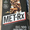MET-Rx Big 100 Meal Replacement Bars 4 Crispy Apple Pie 3.52 Oz Each 30g Protein