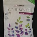 Nutiva Chia Seed Black Organic Superfood 12 Oz 5g Fiber 3g Protein 2.5g Omega-3