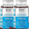 Amire by Dr. Awan Ceylon Cinnamon Sugar Free Gummies, Promotes Hearth Health,...