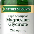 Nature's Bounty, Magnesium Glycinate, 240 mg, 180 Capsules, Exp.04/24