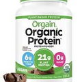 Orgain Organic Plant Based Protein Powder - Creamy Chocolate Fudge, 2 lb