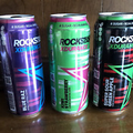 Rockstar Energy Drink 3 Cans Blue Raz, Kiwi Strawberry, Super Sour Green Apple