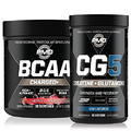 PMD Sports CG5 - Premium Creatine and L-Glutamine Powder (60 Servings) Sports BCAA Charged Amino Acids for Enhanced Recovery – Cherry Limeade (30 Servings)