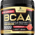 BCAA Powder - Post Workout Muscle Recovery Support Supplement, Pre Workout Energy 2:1:1 with Essential Amino Acids, Keto, Sugar-Free, 4g BCAAs plus 1g Glutamine per Serving, Watermelon - 45 Servings