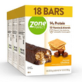 ZonePerfect Protein Bars, 13g Protein, 16 Vitamins & Minerals, Protein Snack, Fudge Graham, 18 Bars